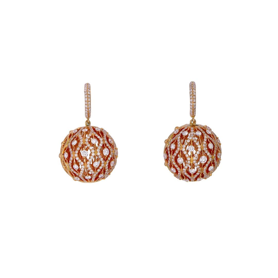 Spiral Ball Earrings