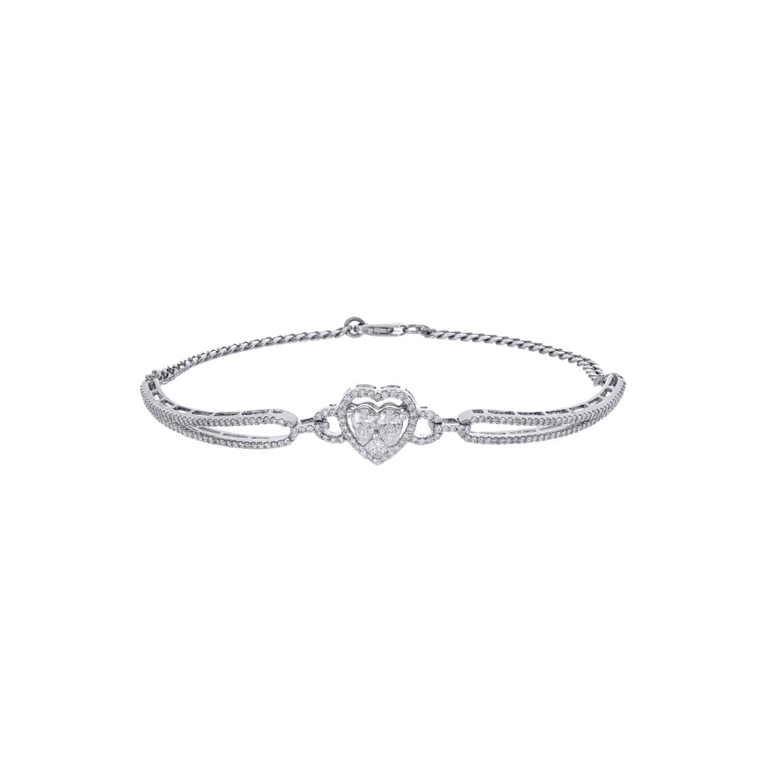 Serenity Heart Adjustable Bangle