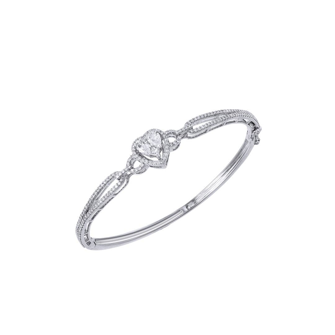 Heart Shape Promise Bangle