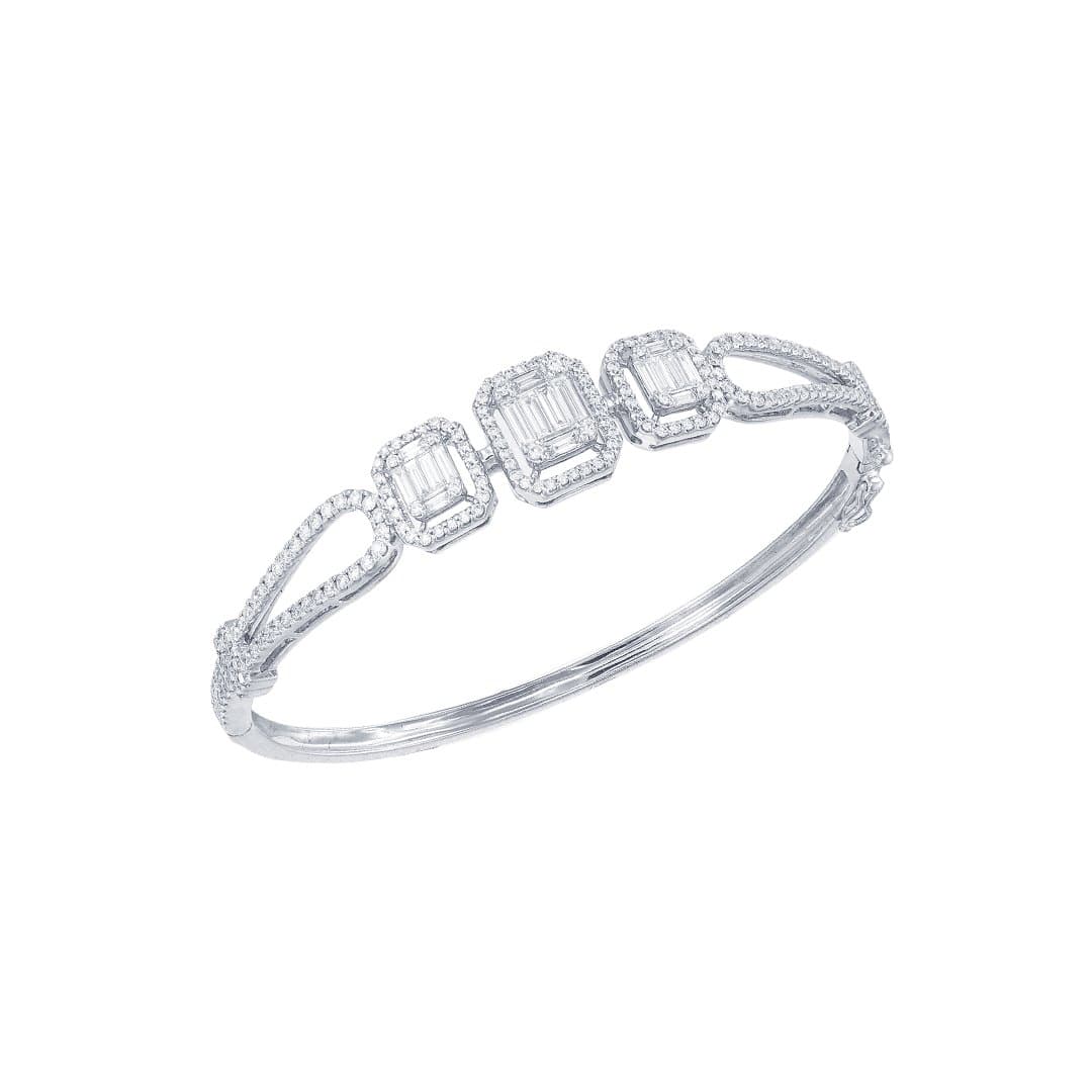Radiant Enclosing Square Bangle