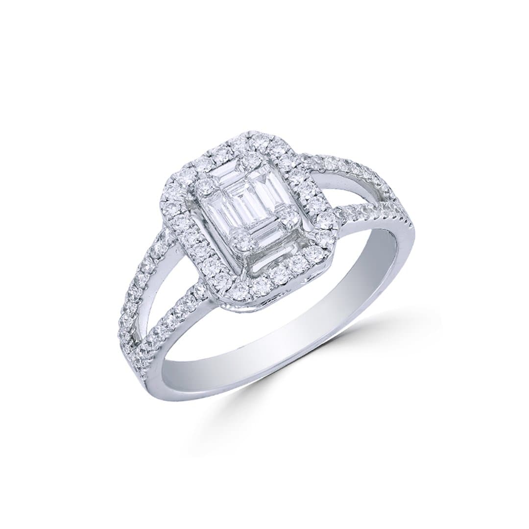 Double Enclosed Square Ring