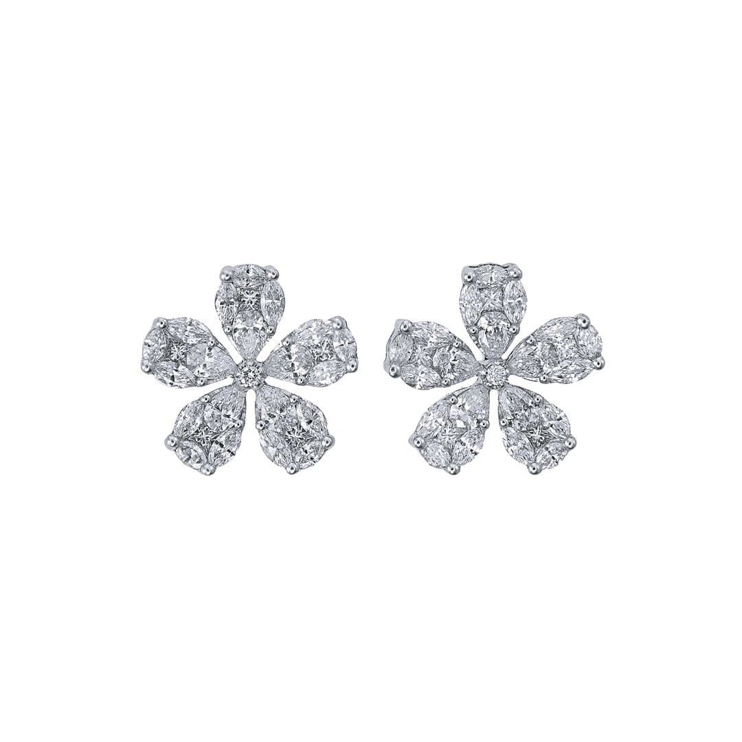 Pear Flora Studs