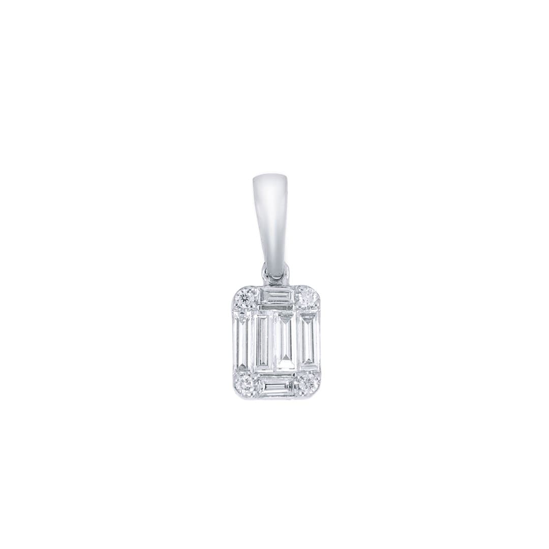 Square Pendant (1.3 carats Look)