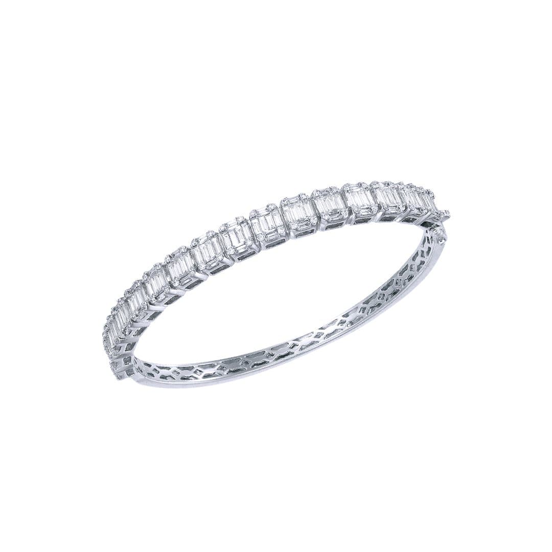 Semi-Eternity Squared Bangle