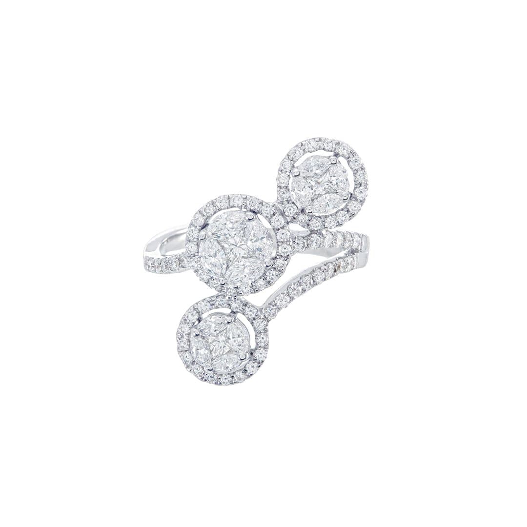 Classic Triple Cluster Ring