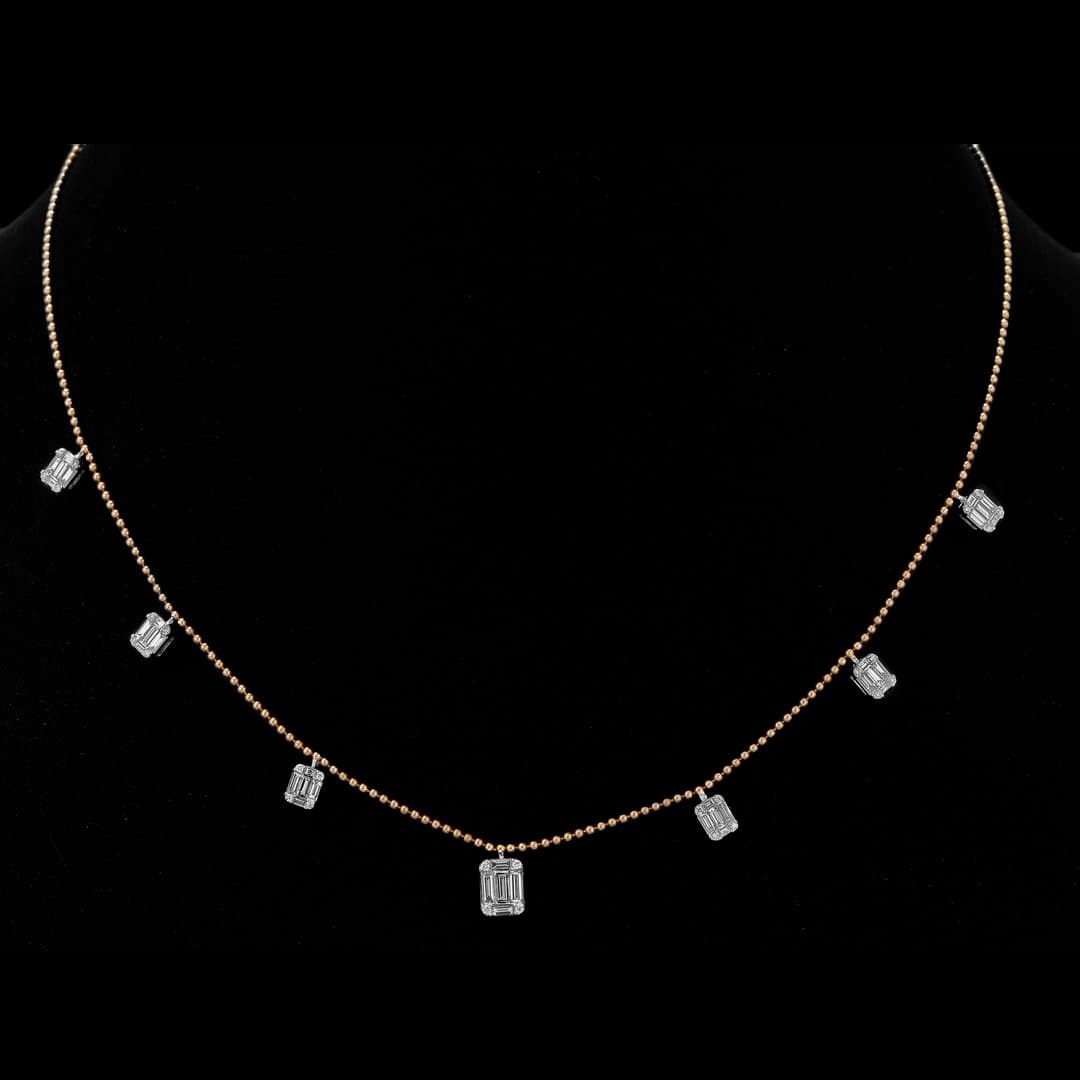 Progressive 7-Squared necklace
