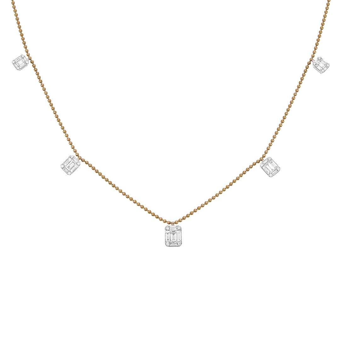 Progressive 5-Squared necklace